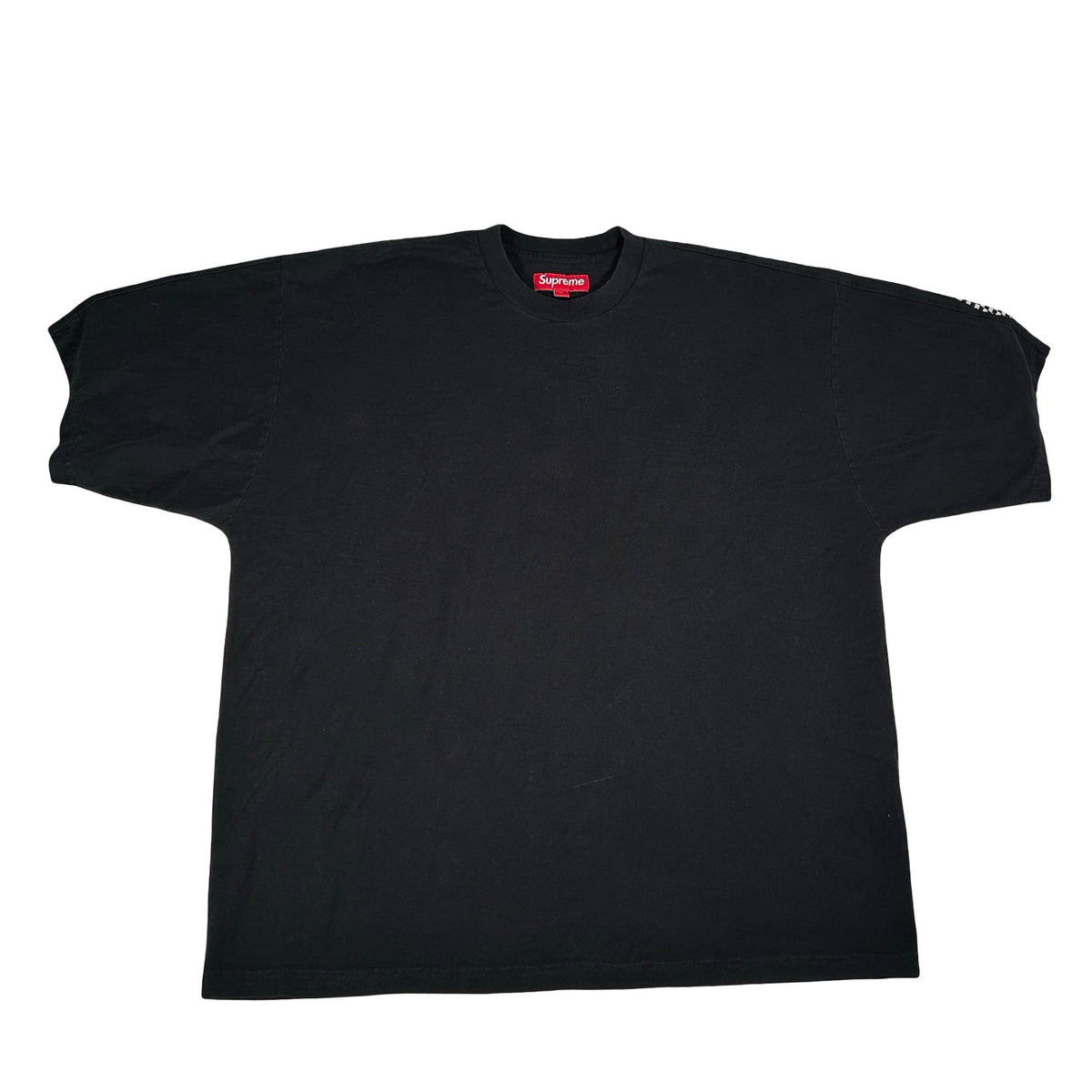 Supreme Checkerboard Intarsia S/S Top Black [USED] - M (Used)