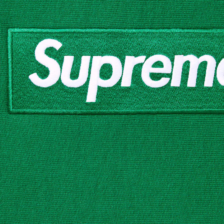 Supreme Box Logo Hooded Sweatshirt FW24 Green