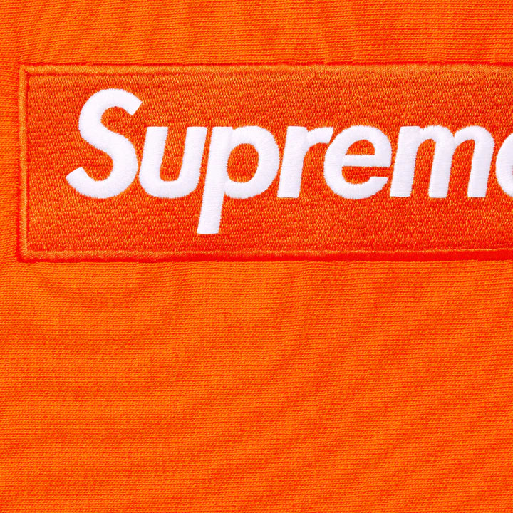 Supreme Box Logo Hooded Sweatshirt FW24 Orange