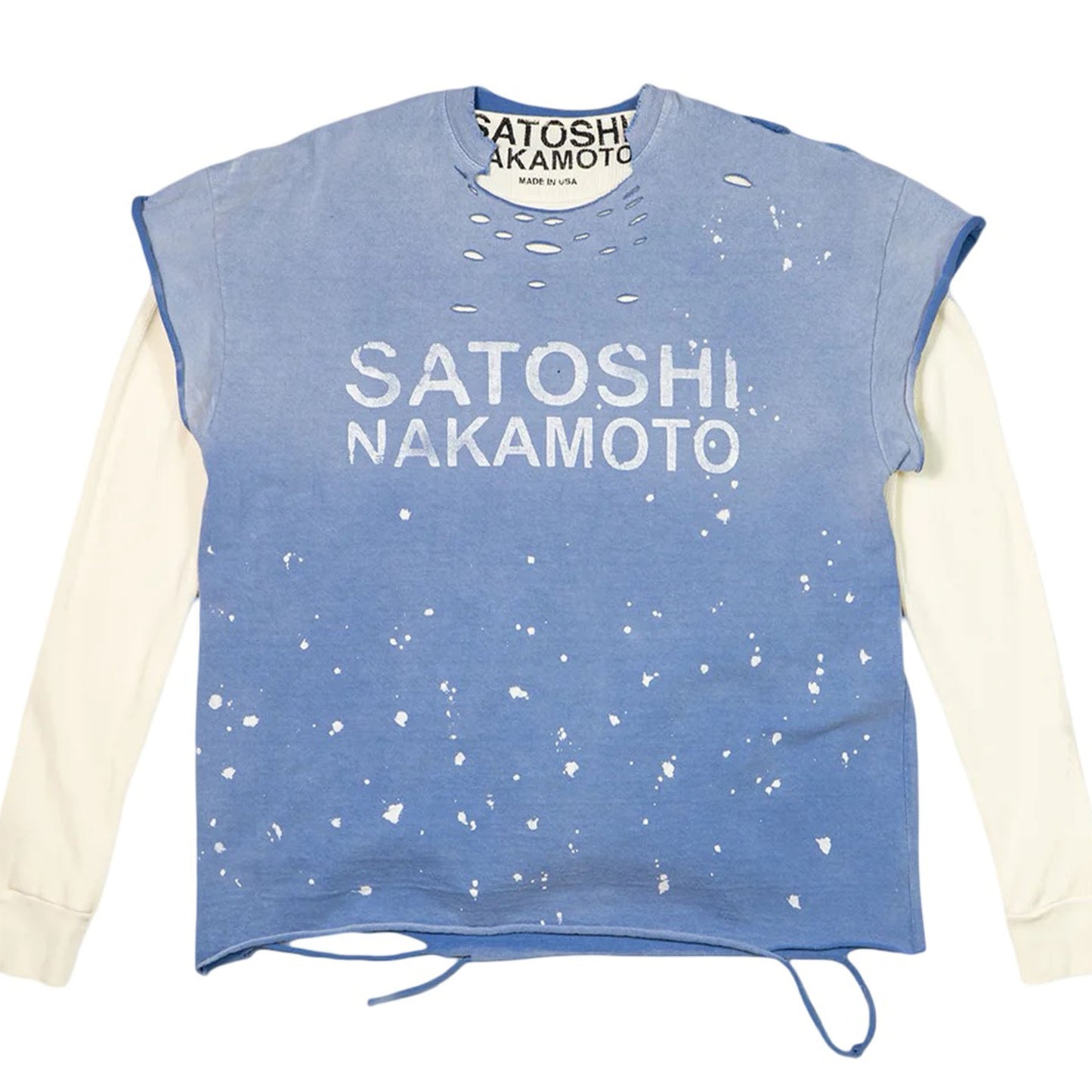 Satoshi Nakamoto Luke T-Shirt Thermal Blue