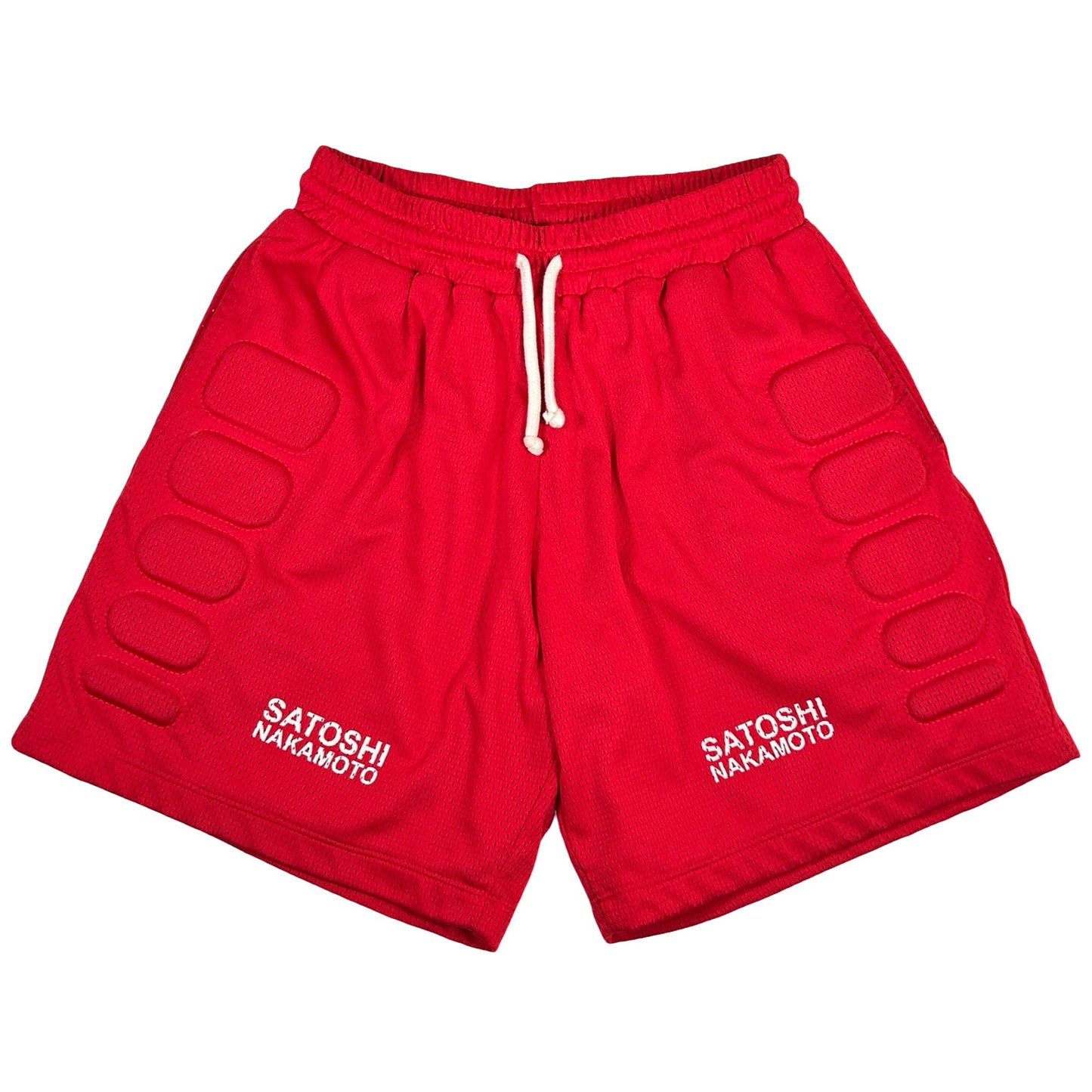 Satoshi Nakamoto Mesh Moto Shorts Red [USED] - L (Used)