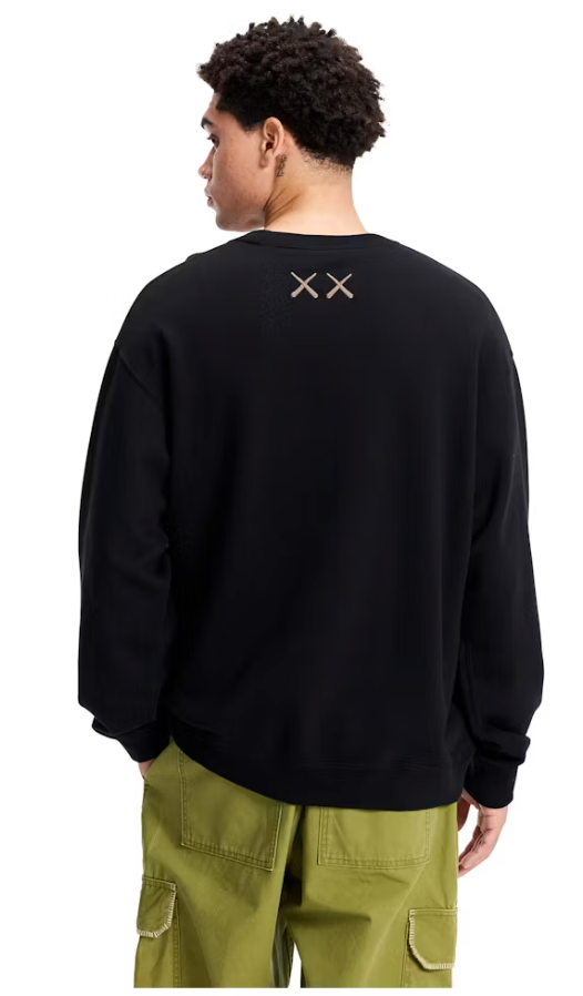KAWS x Uniqlo Longsleeve Sweatshirt (US Sizing) Black [USED] - XL (Used)