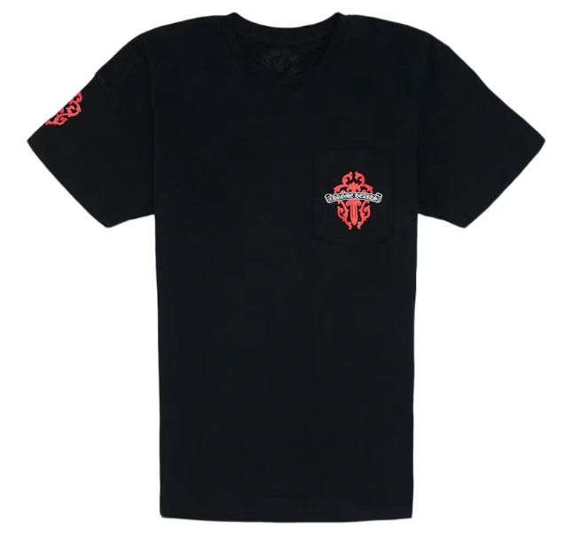 Chrome Hearts Red Dagger T-shirt Black [USED] - XL (Used)