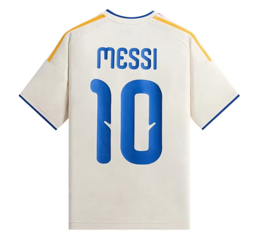 Kith x adidas Messi Football Jersey Chalk White – DISTRICT ONE NY