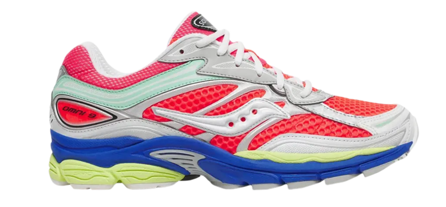 S101245 1090 Saucony ProGrid Omni 9 ViZi Red Multi