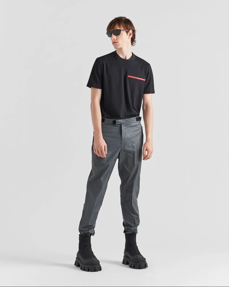 Prada Light Re-Nylon Technical Pants Iron Gray