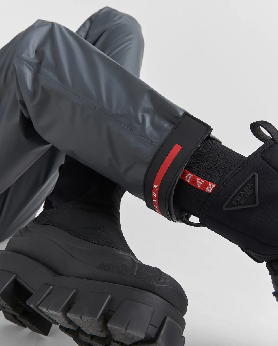 Prada Light Re-Nylon Technical Pants Iron Gray