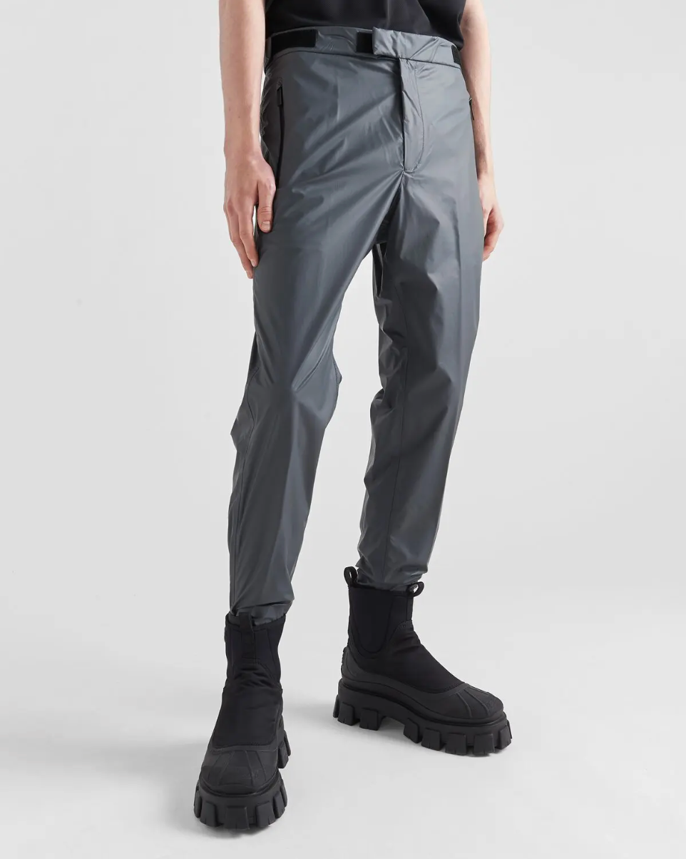 Prada Light Re-Nylon Technical Pants Iron Gray