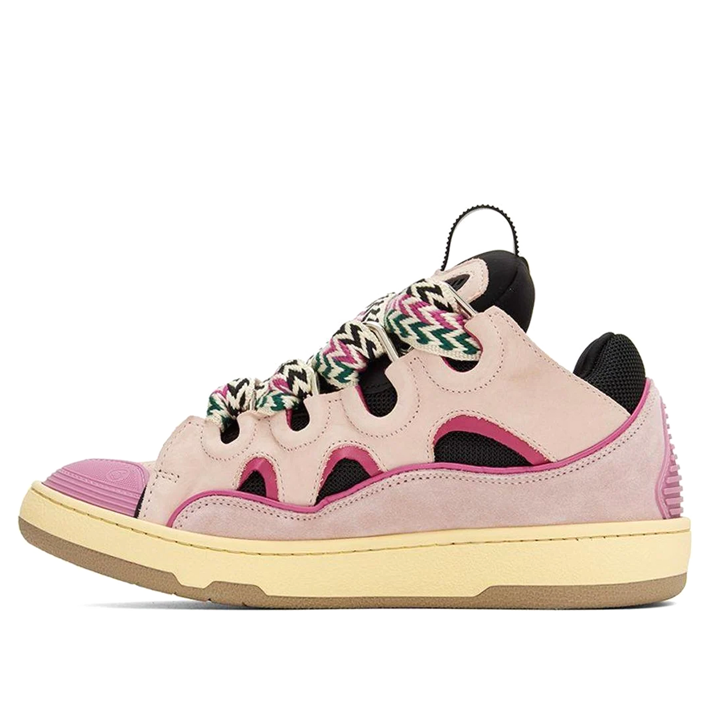 FMSKRK11DRAGH22 Lanvin Curb Sneakers Pink Black