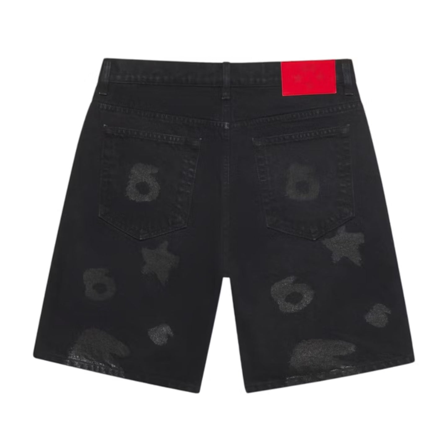 Sp5der Beluga Denim Short Black Denim