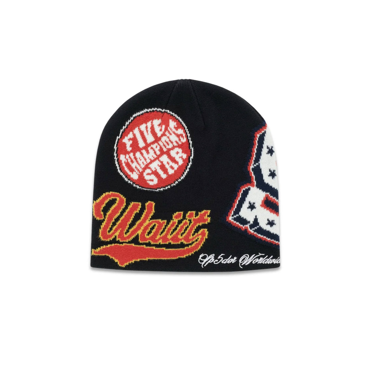 Sp5der District Varsity Skully Beanie Black
