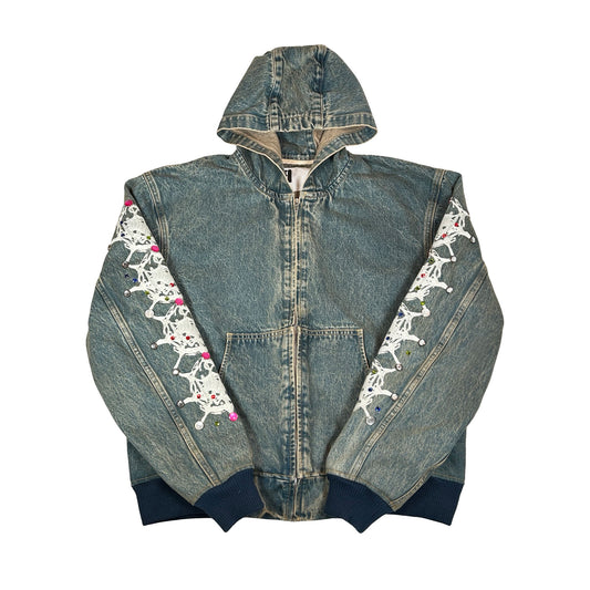 Sp5der Webstone Denim Jacket Indigo [USED] - M (Used)