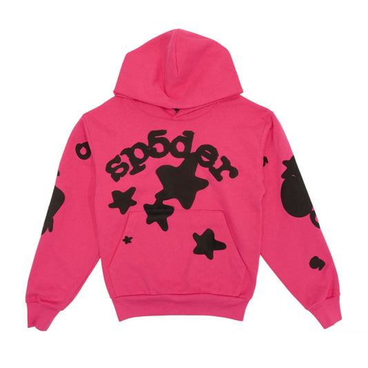 Sp5der Beluga Hoodie Pink