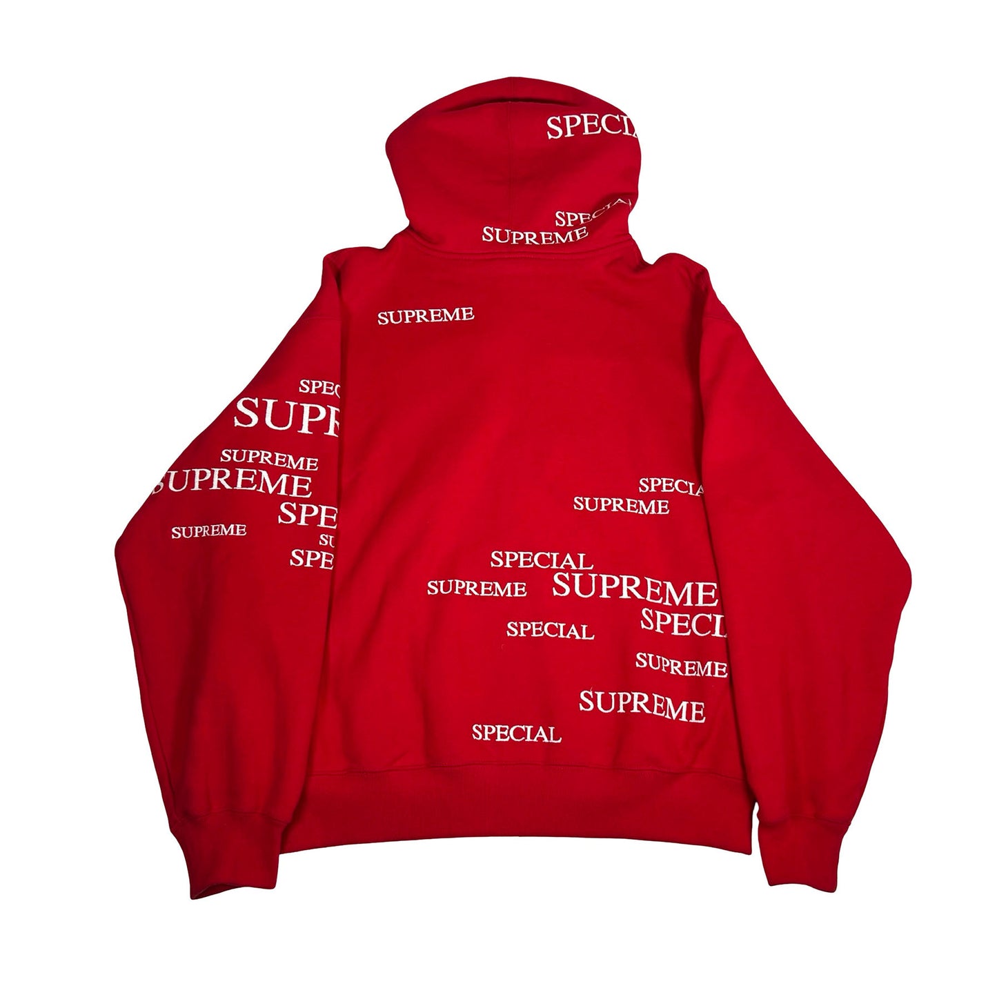 Supreme Special Zip Up Hooded Sweatshirt Red [USED]- M (Used)