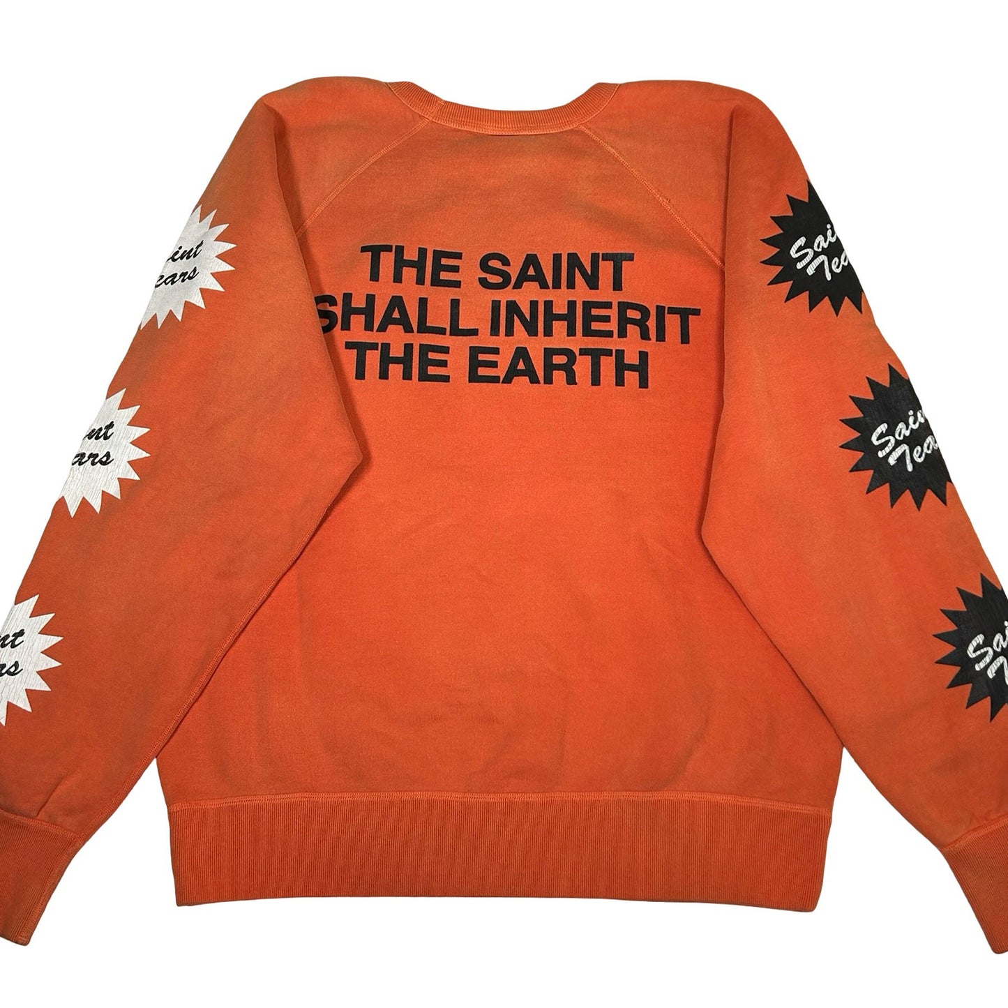 Saint Mxxxxxx x Denim Tears Milk Pack Raglan Sleeve Sweatshirt Vintage Orange [USED] - L (Used)