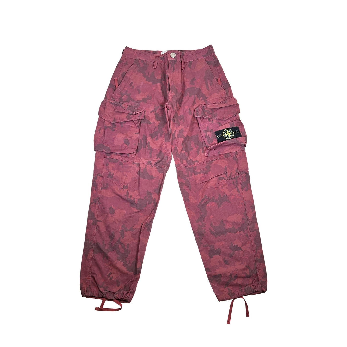 Supreme Stone Island Reactive Ice Camo Ripstop Cargo Pant Red [USED] - 30 (Used)