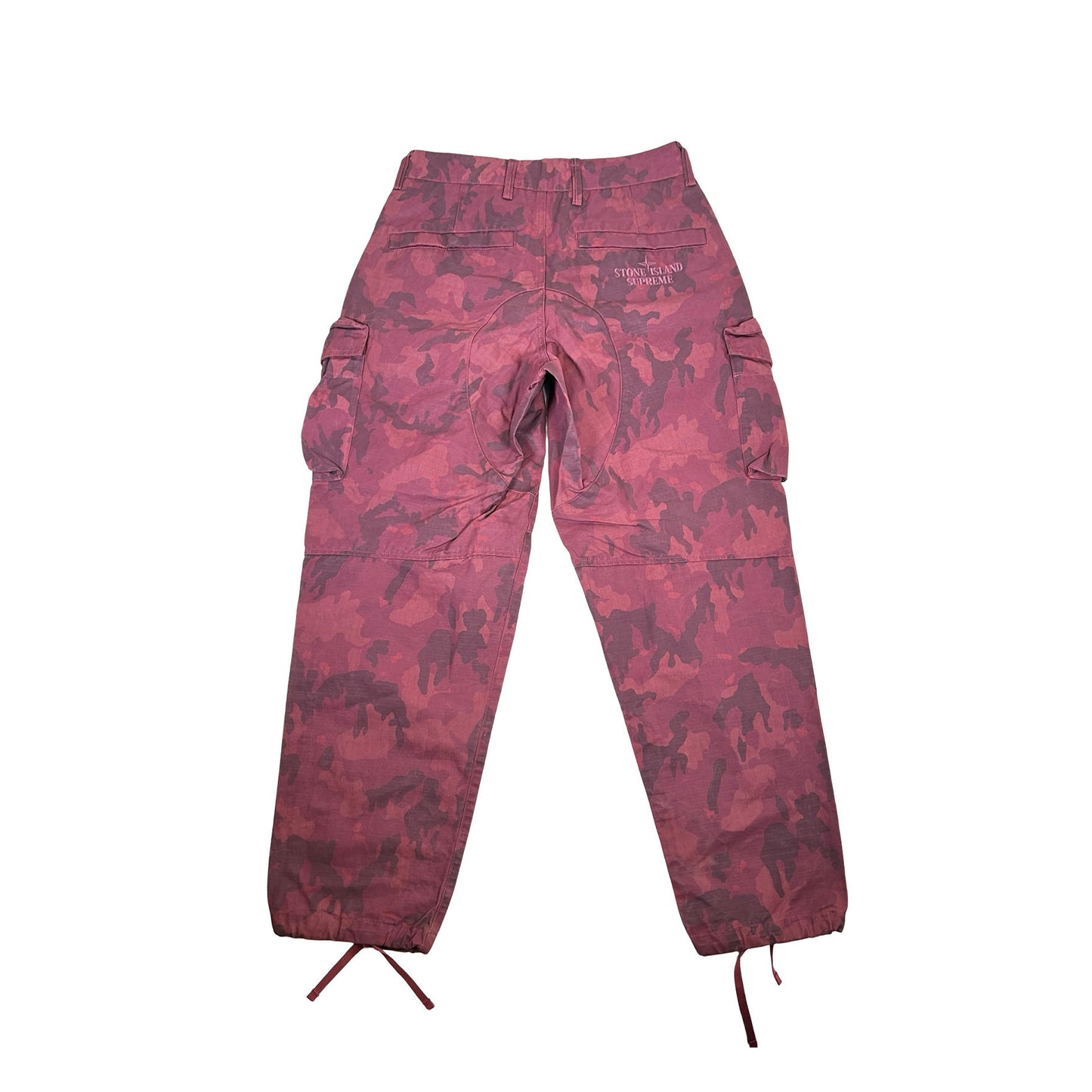 Supreme Stone Island Reactive Ice Camo Ripstop Cargo Pant Red [USED] - 30 (Used)