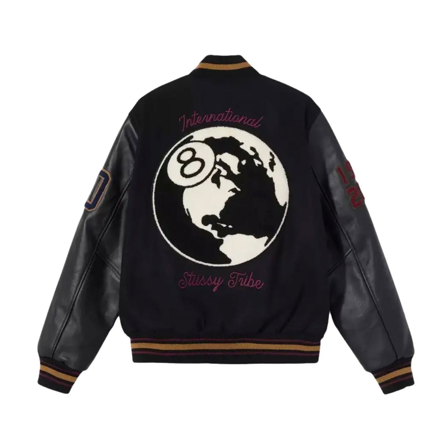 Stussy 40th Anniversary Varsity Jacket Black [USED] - L (Used)
