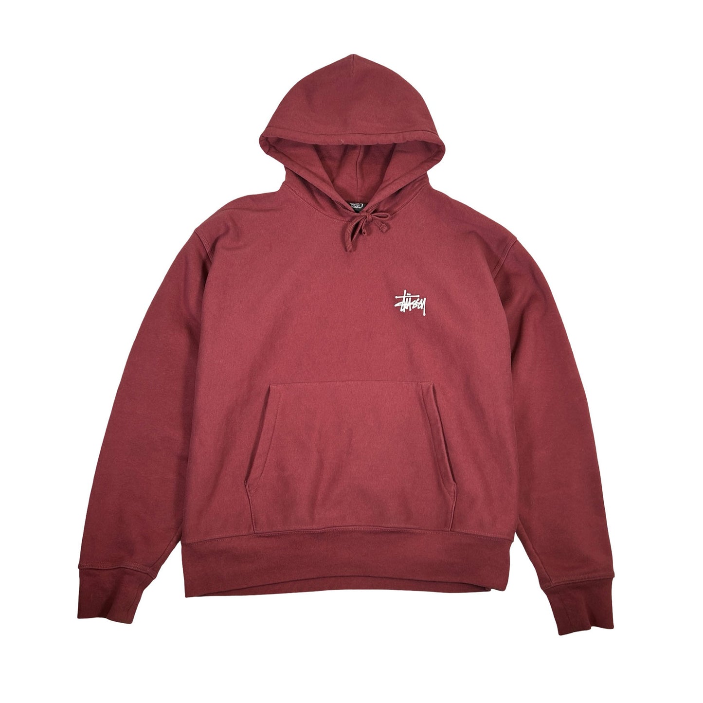 Stussy Basic Curry Maroon Hoodie [USED] - L (Used)