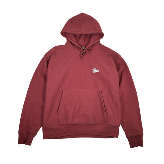 Stussy Basic Curry Maroon Hoodie [USED] - L (Used)