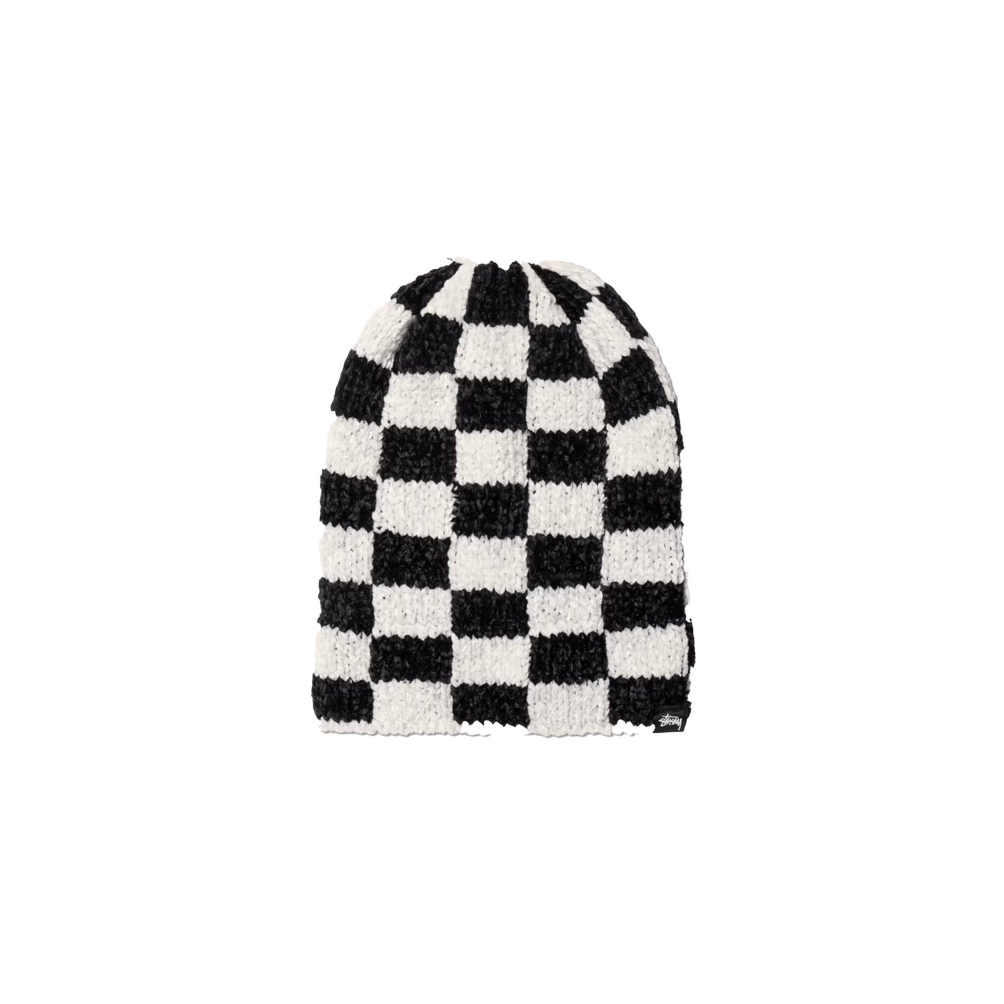 Stussy Crochet Checkered Beanie Black