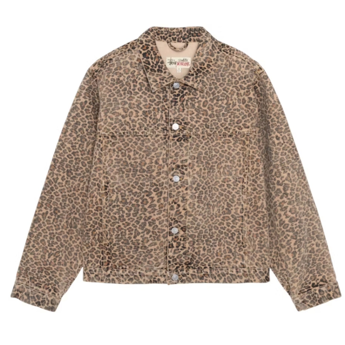 Stussy Denim Trucker Jacket Leopard [USED] - L (Used)