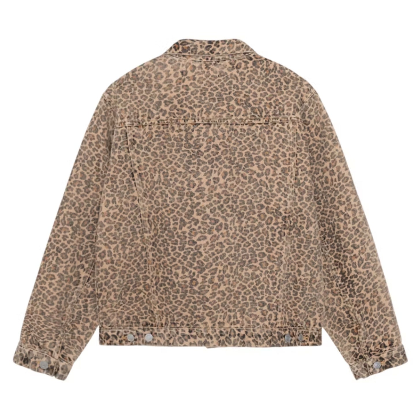 Stussy Denim Trucker Jacket Leopard [USED] - L (Used)