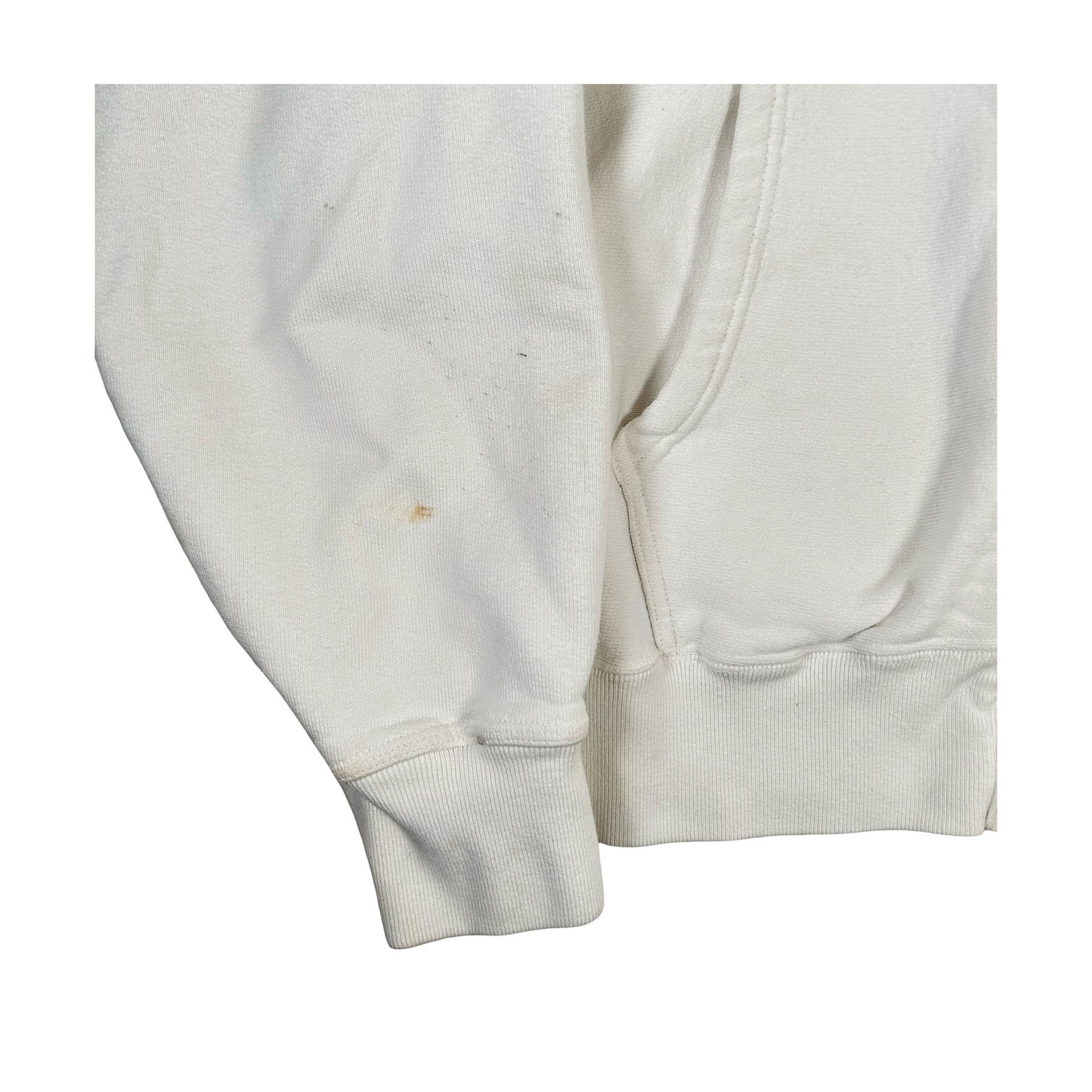 Stüssy Men's Dice Pig. Dyed Zip Hoodie Natural [USED] - L (Used)
