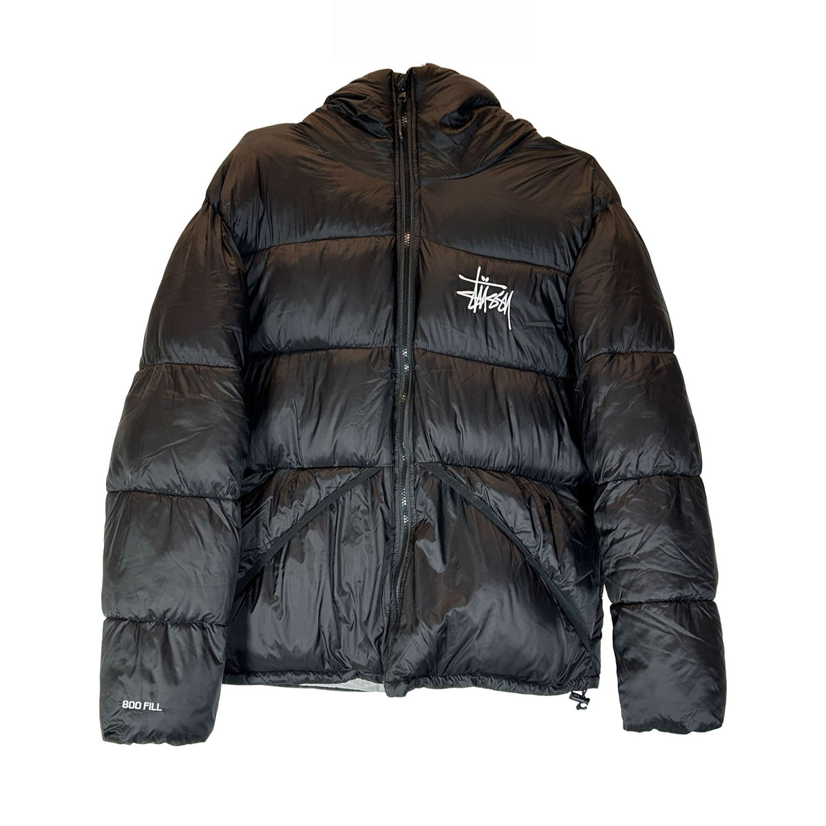 Stussy Micro Ripstop Down Parka Jacket Black [USED] - L (Used)