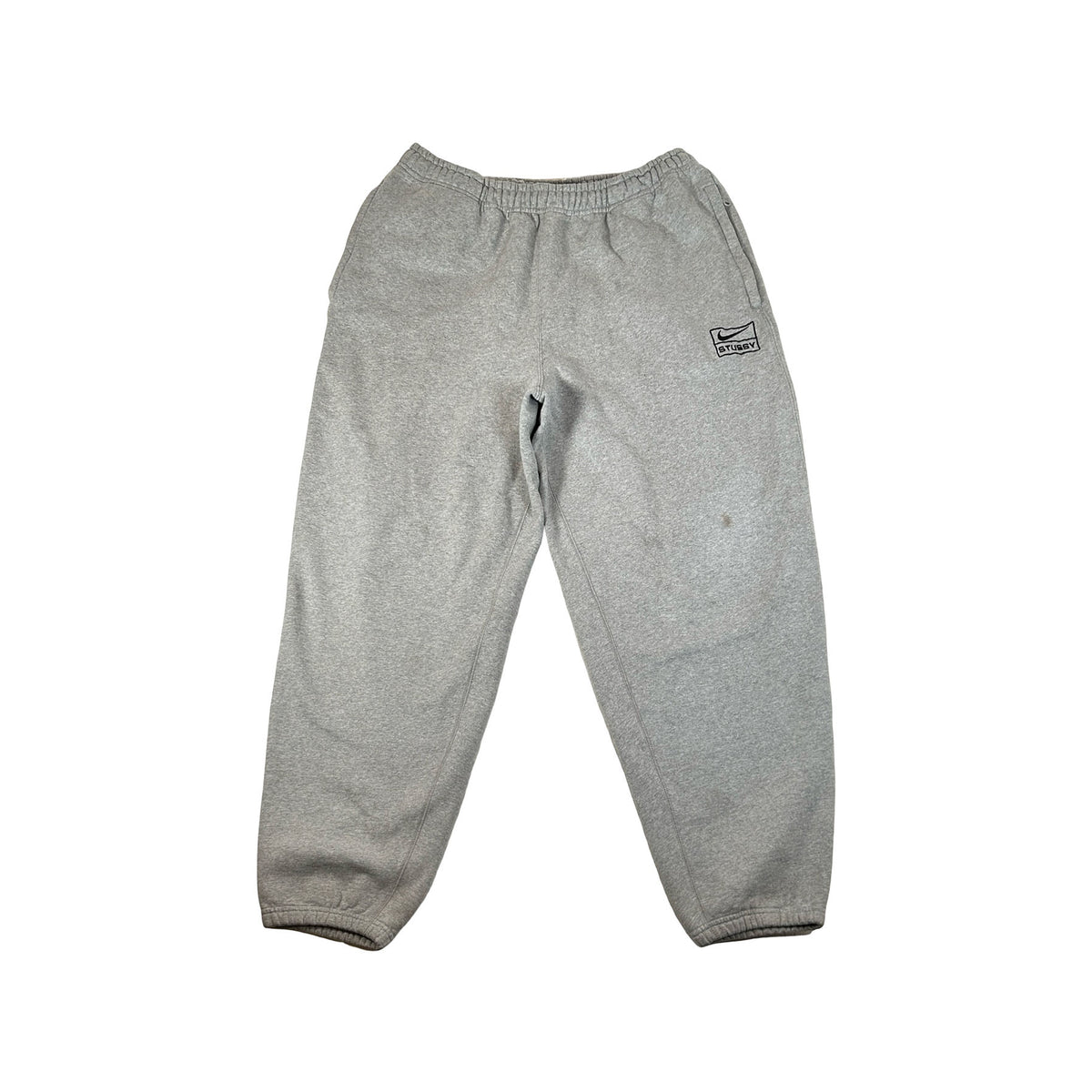 Nike x Stussy Fleece Sweatpants Grey (SS23) [USED] - L (Used)