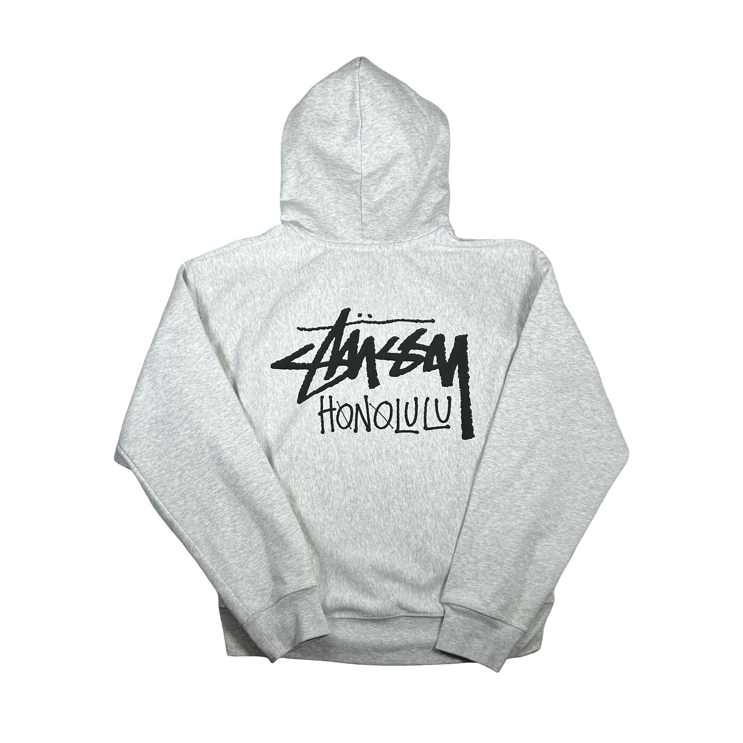 Stussy Stock Honolulu Zip Hoodie Ash Heather