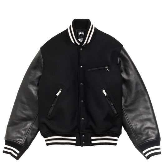 Stussy Junya Varsity Jacket Black