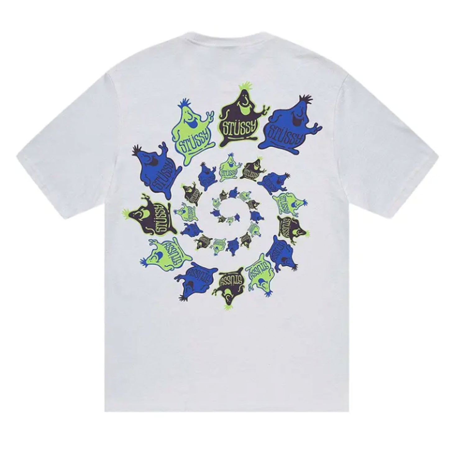 Stussy Mr. Blob Spiral Tee White
