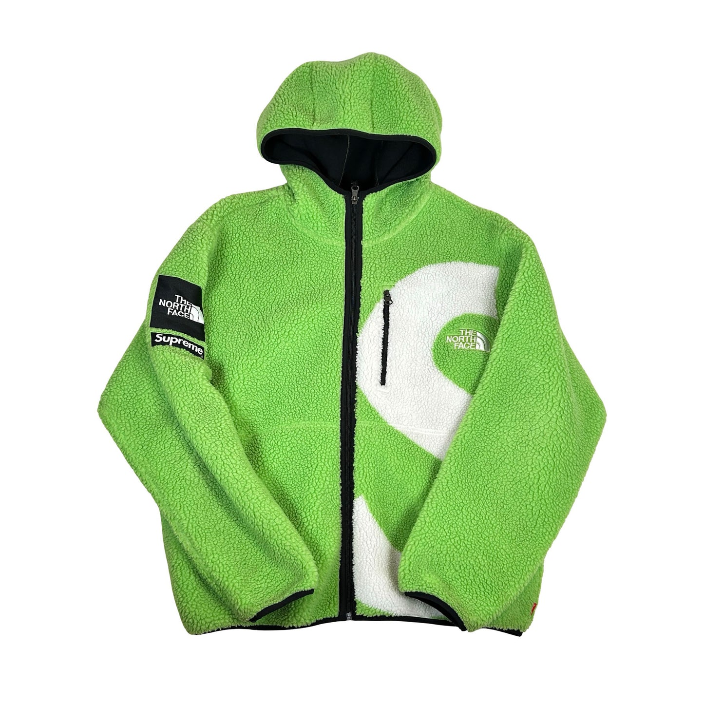 Supreme The North Face S Logo Fleece Jacket Lime [USED] - L (Used)