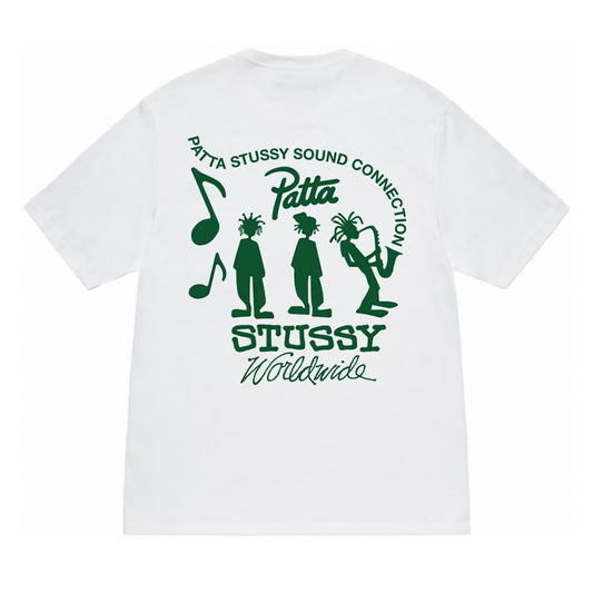Stussy x Patta Sound Connection Tee White