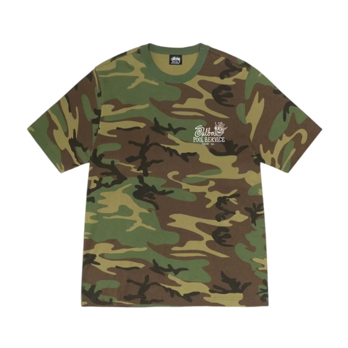 Stussy Pool Service Pigment Dyed Tee Camo [USED] - S (Used)