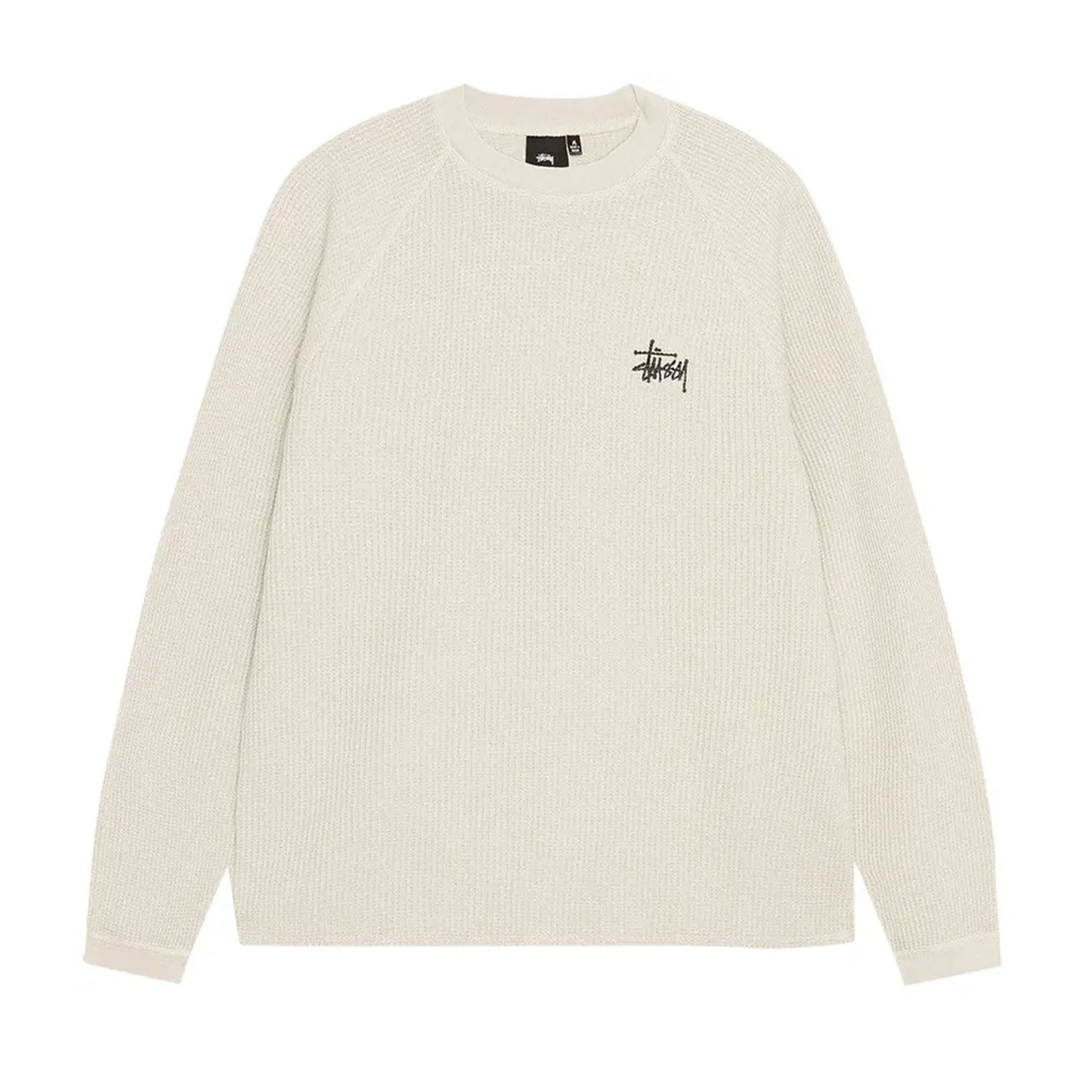 Stussy Raglan Thermal L/S Crew Bone