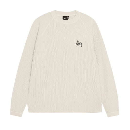 Stussy Raglan Thermal L/S Crew Bone