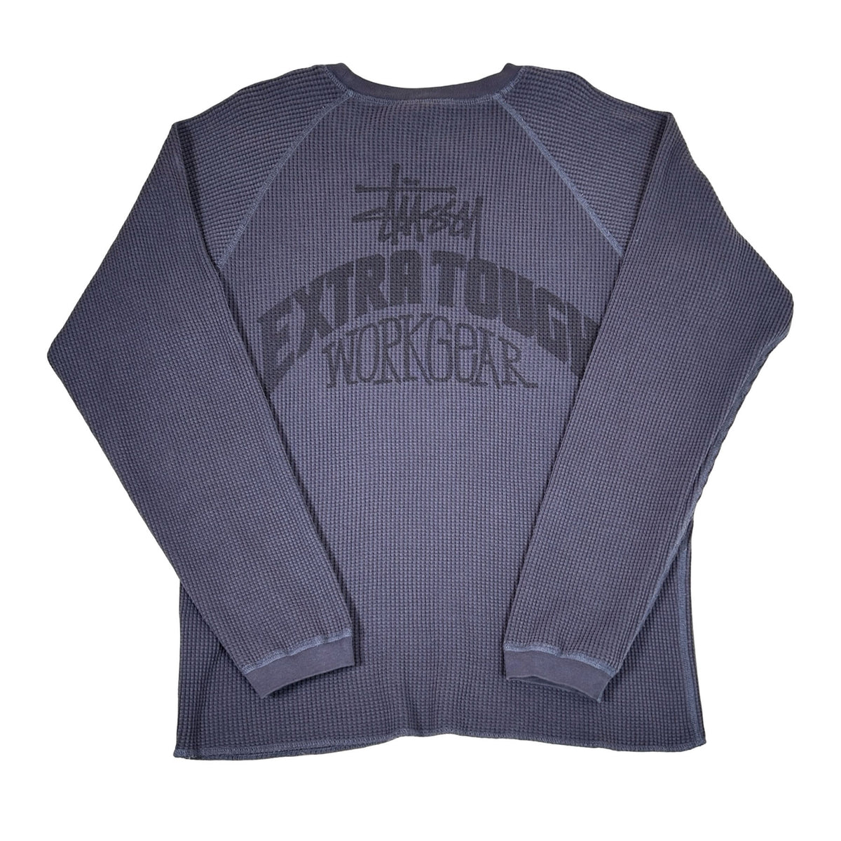 Stussy Thermal L/S Crew Washed Navy [USED] - L (Used)