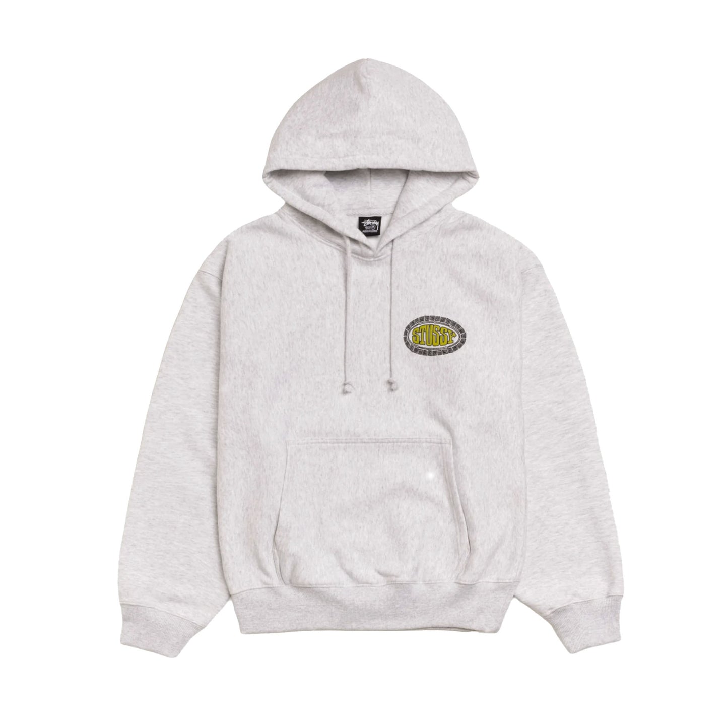 Stussy Tile Oval Hoodie Ash Heather