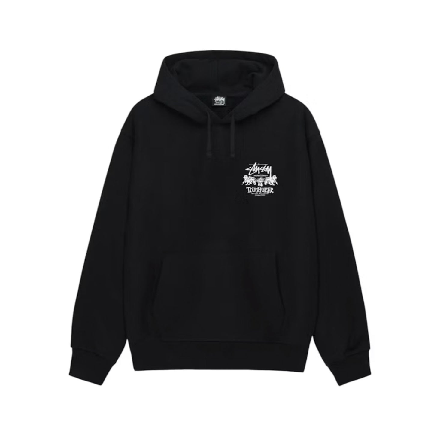 Stussy Tough Gear International Hoodie Black [USED] - M (Used)