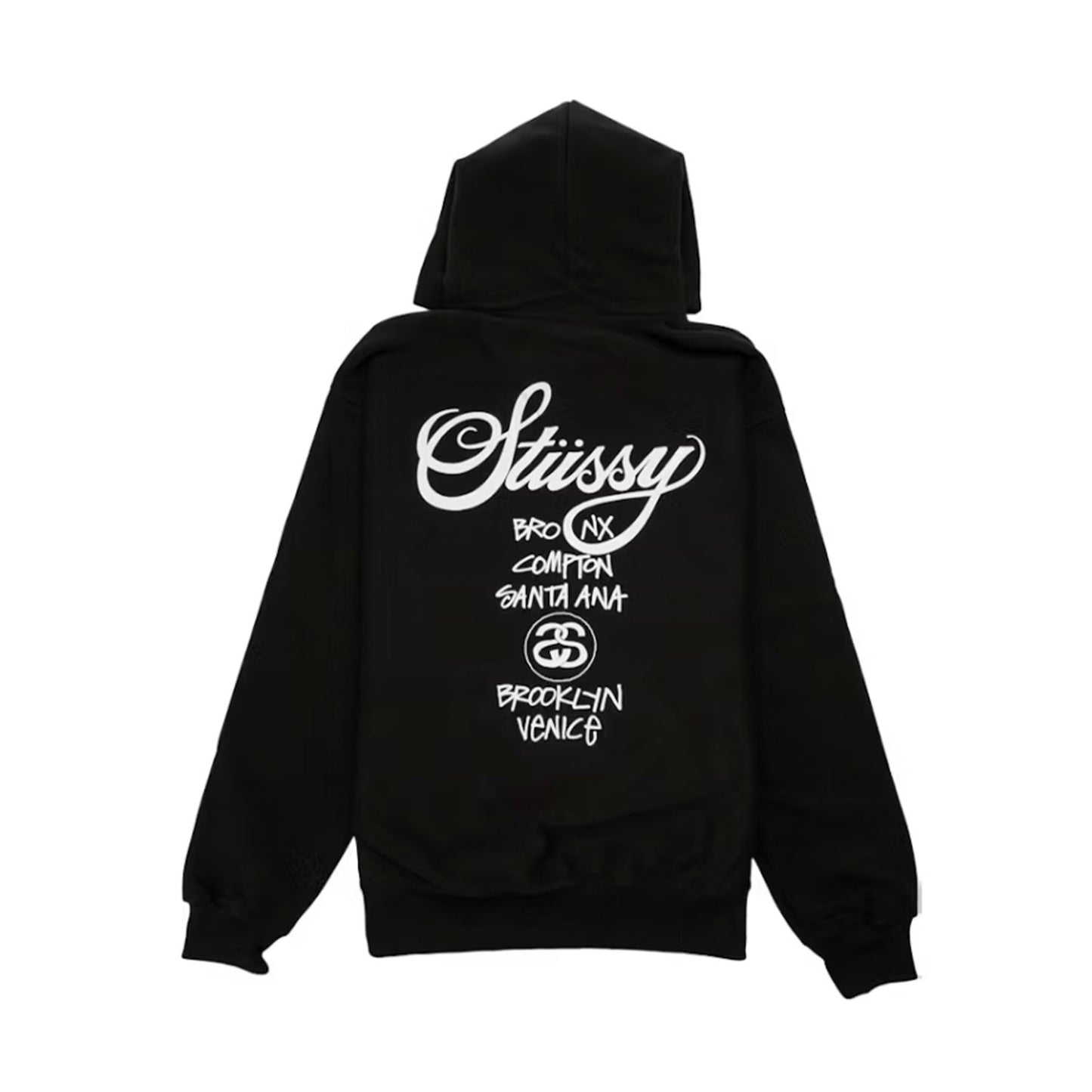 Stussy World Tour Hoodie Black [USED] - S (Used)
