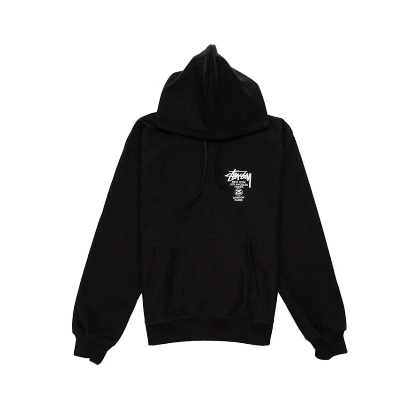 Stussy World Tour Hoodie Black [USED] - S (Used)
