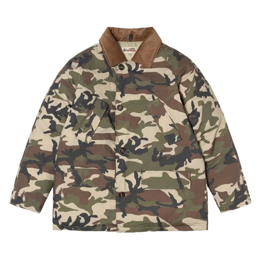 Stussy x Denim Tears Ripstop Down Army Jacket 'Camo'