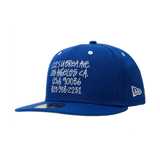 Stussy x New Era L.A. Chapter Store Blue Fitted New Era Cap