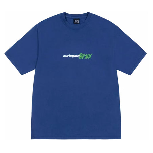 Stussy x Our Legacy Ol Sport Pigment Dyed Tee Blueberry
