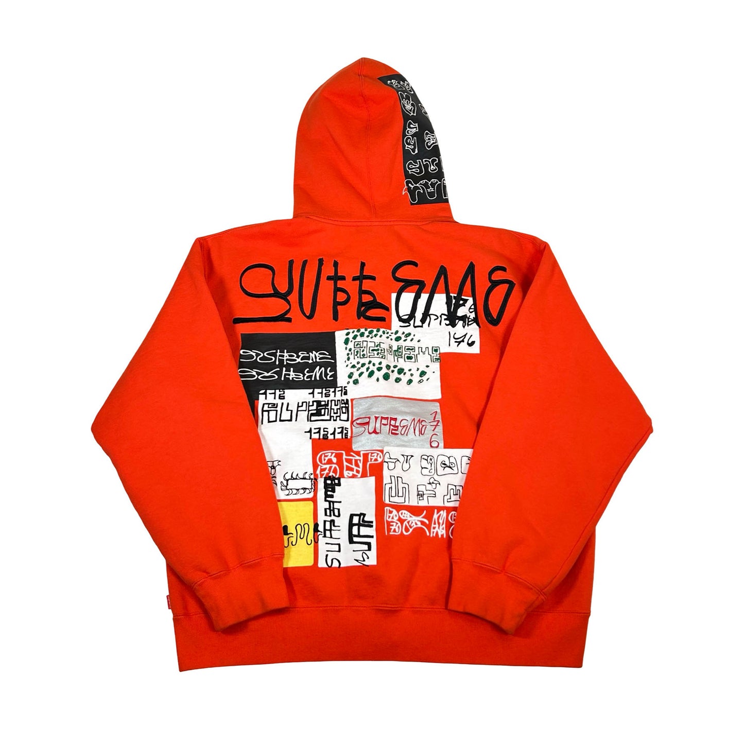 Supreme 176 Zip Up Hooded Sweatshirt Bright Orange [USED] - L (Used)