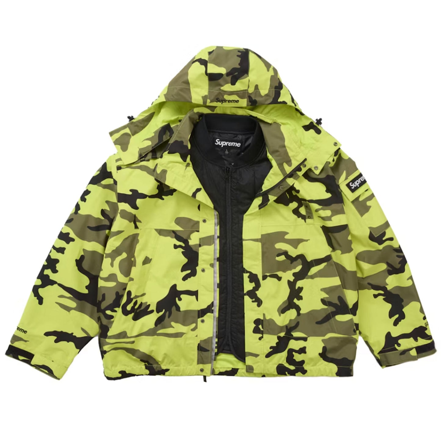 Supreme 2-in-1 GORE-TEX Shell + Quilted Liner Vest Fluorescent Camo