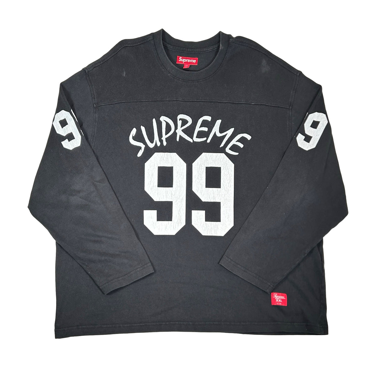 Supreme 99 L/S Football Top Black [USED] - XXL (Used)