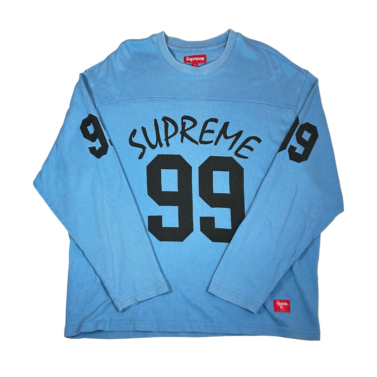 Supreme 99 L/S Football Top Blue [USED] - XL (Used)
